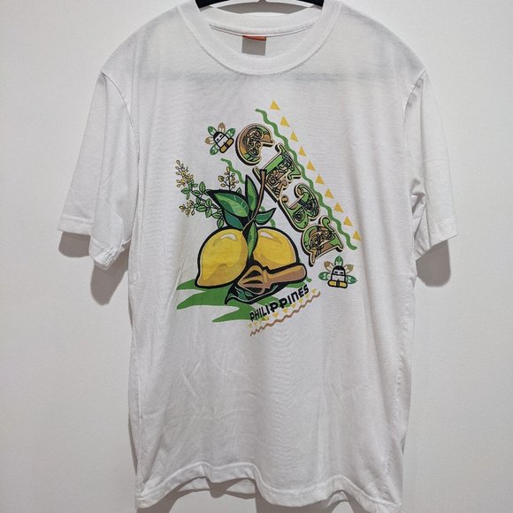 Philippines Cebu White Cotton T-Shirt Kultura M - Picture 1 of 3